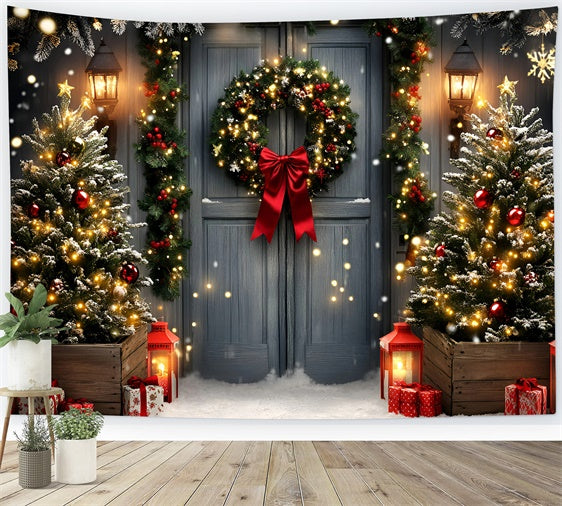 Christmas Photography Backdrops Garland Lights Charm Backdrop GQ57-50