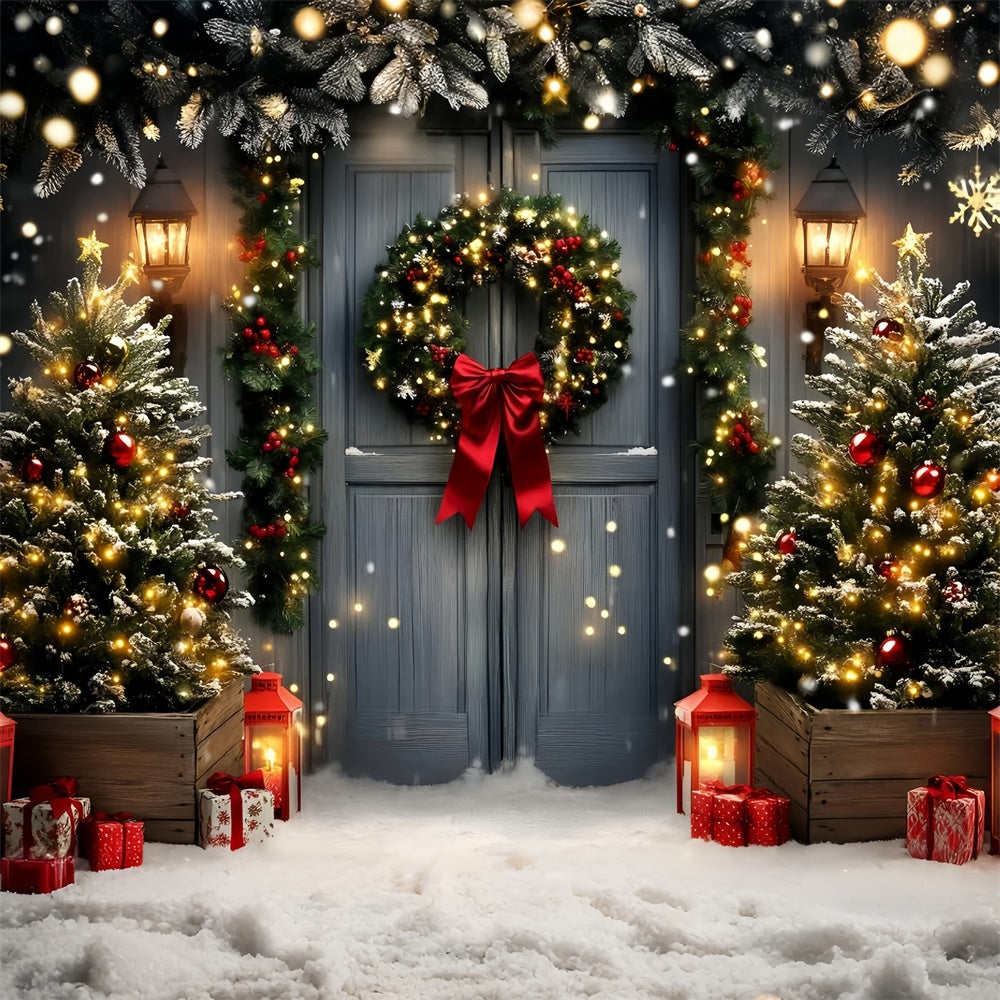 Christmas Photography Backdrops Garland Lights Charm Backdrop GQ57-50