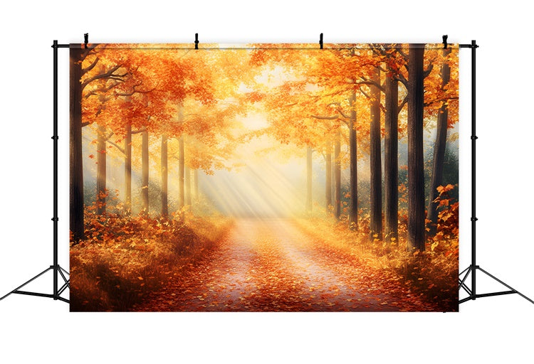Fall Forest Backdrop Radiant Autumn Glow Backdrop GQ57-69
