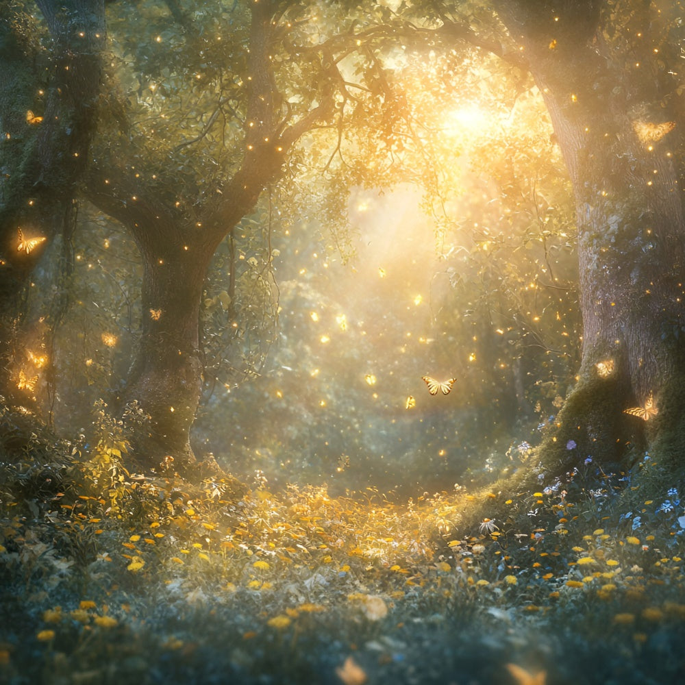 Fantasy Forest Backdrop Sparkling Dream Meadow Backdrop GQ57-81