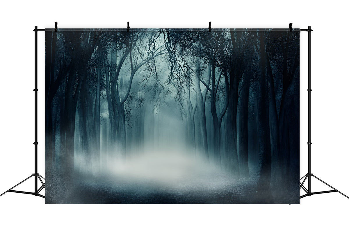 Dark Forest Backdrop Eerie Silence Woods Backdrop GQ57-84