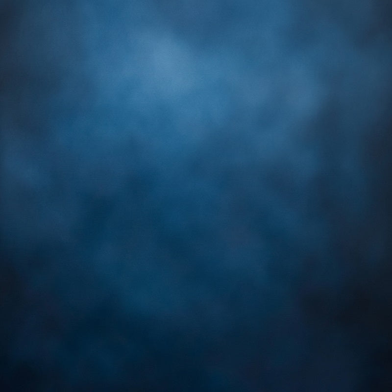 School Portrait Backdrop Deep Blue Gradient Mist Texture Studio Portrait Background GQ58-110