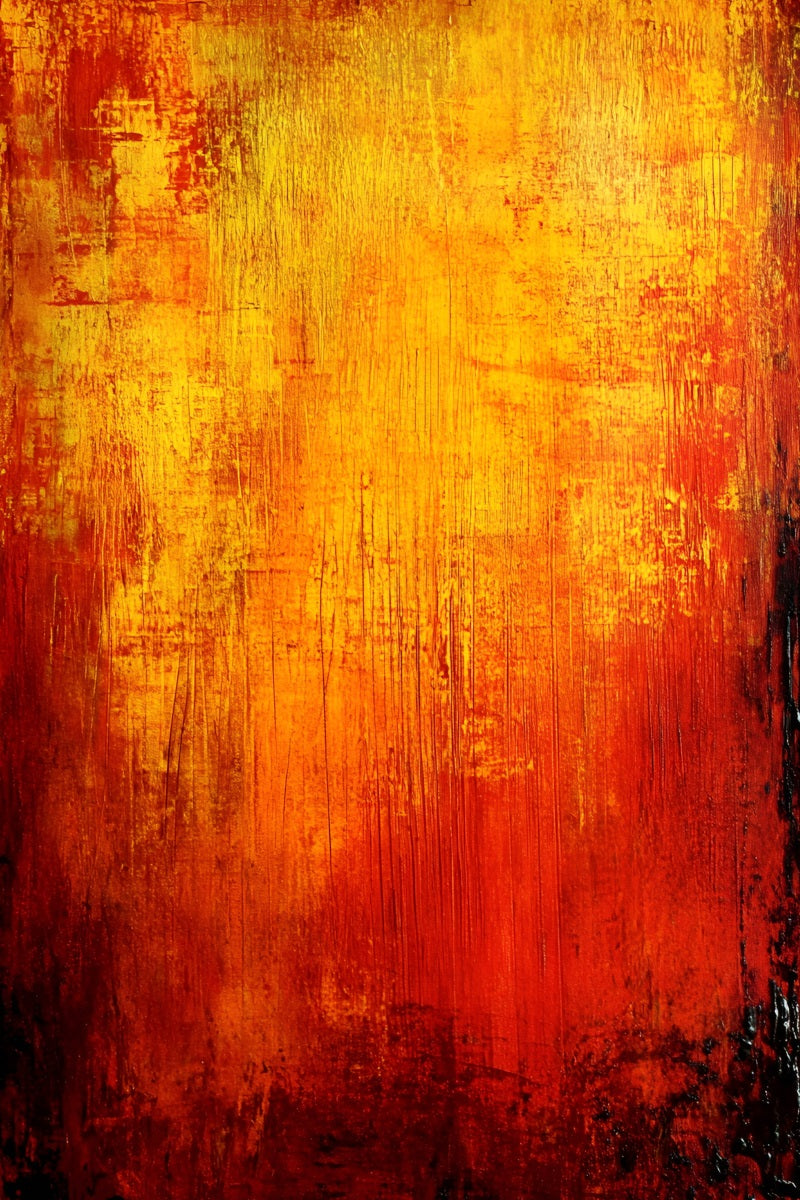 Orange Backdrop Bold Abstract Red and Yellow Brushstrokes Photography Portrait Background GQ58-79