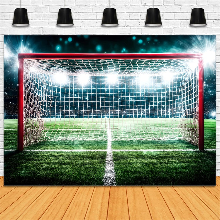 Football Field Backdrop Spotlight Soccer Arena Backdrop GQ6-257