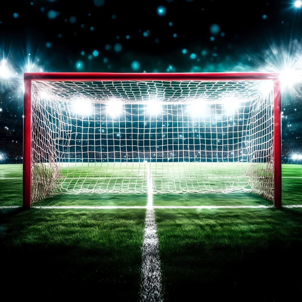 Football Field Backdrop Spotlight Soccer Arena Backdrop GQ6-257