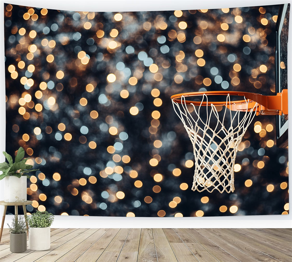 Sports Photo Backdrops Starry Hoops Moment Backdrop GQ6-258