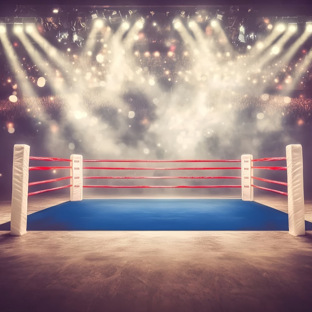 Boxing Backdrop Spotlight Boxing Arena Backdrop GQ6-259