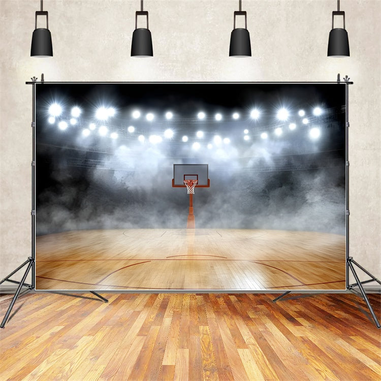 Basketball Backdrop Silent Arena Hoops Haze Backdrop GQ6-269