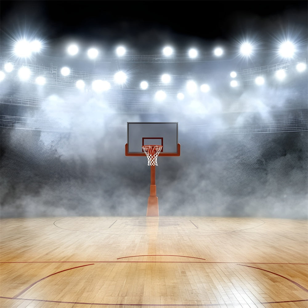 Basketball Backdrop Silent Arena Hoops Haze Backdrop GQ6-269