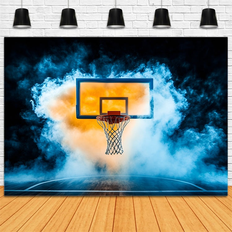 Basketball Backdrops Smoke Court Fantasy Backdrop GQ6-273