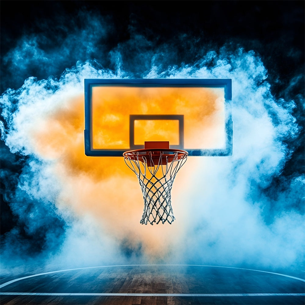 Basketball Backdrops Smoke Court Fantasy Backdrop GQ6-273