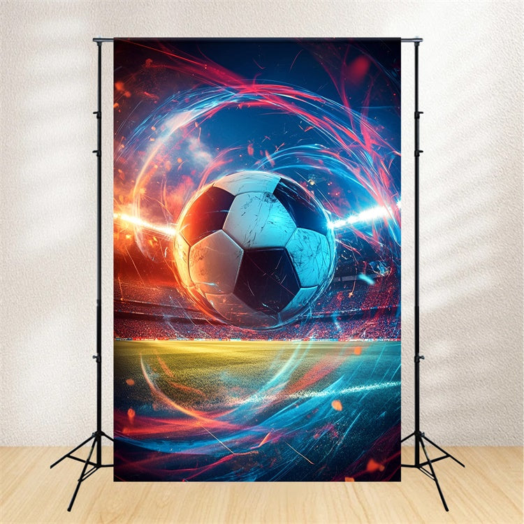 Soccer Photography Backdrop Turbo Spin Soccer Backdrop GQ6-280