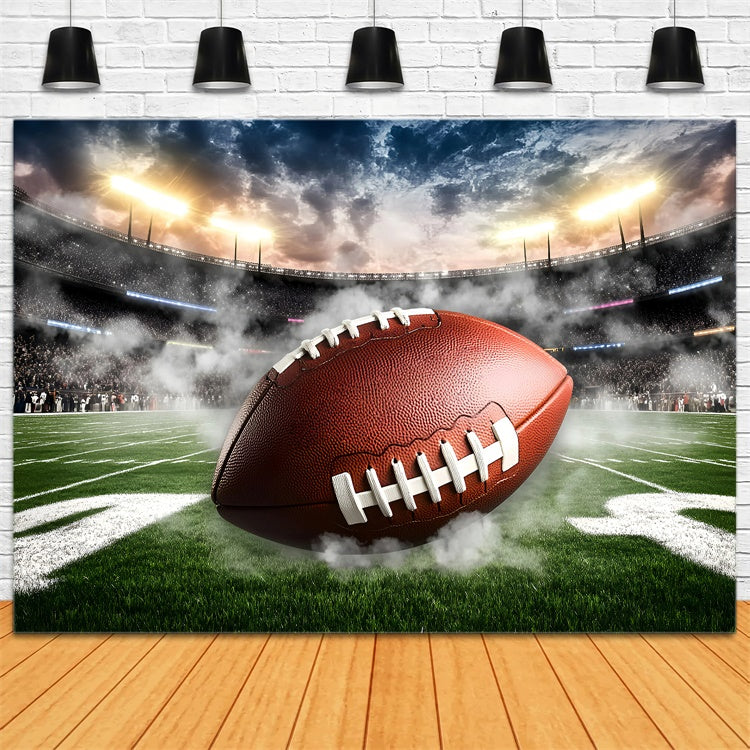 Football Photo Backdrop Stadium Football Focus Backdrop GQ6-285