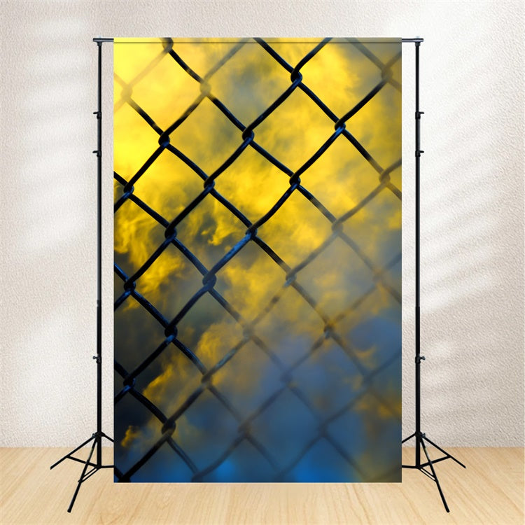 Sports Photo Backdrop Chain Link Arena Mood Backdrop GQ6-286