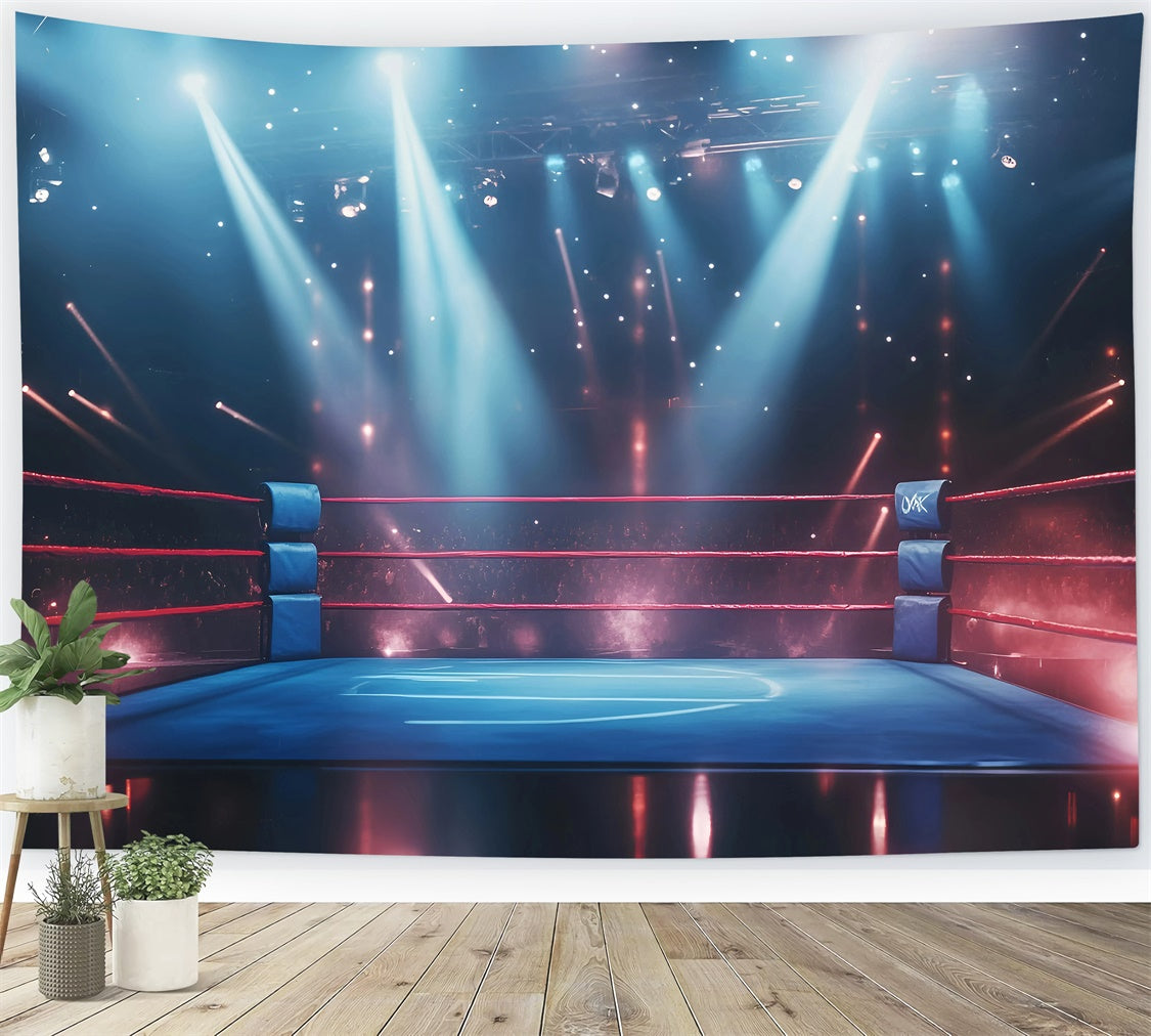 Boxing Backdrop Game Night Boxing Match Backdrop GQ6-289