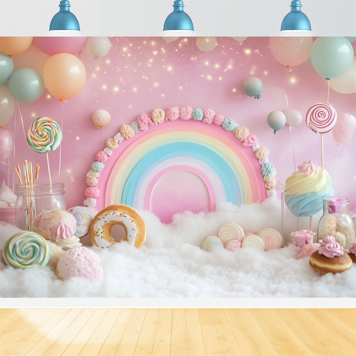 Cake Smash Photography Backdrop Donut Dreams Soft Backdrop GQ6-303