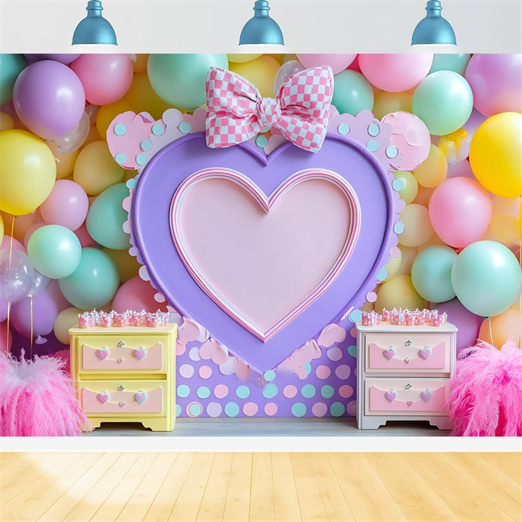 Birthday Photo Backdrop Balloon Dreamy Dot Backdrop GQ6-343