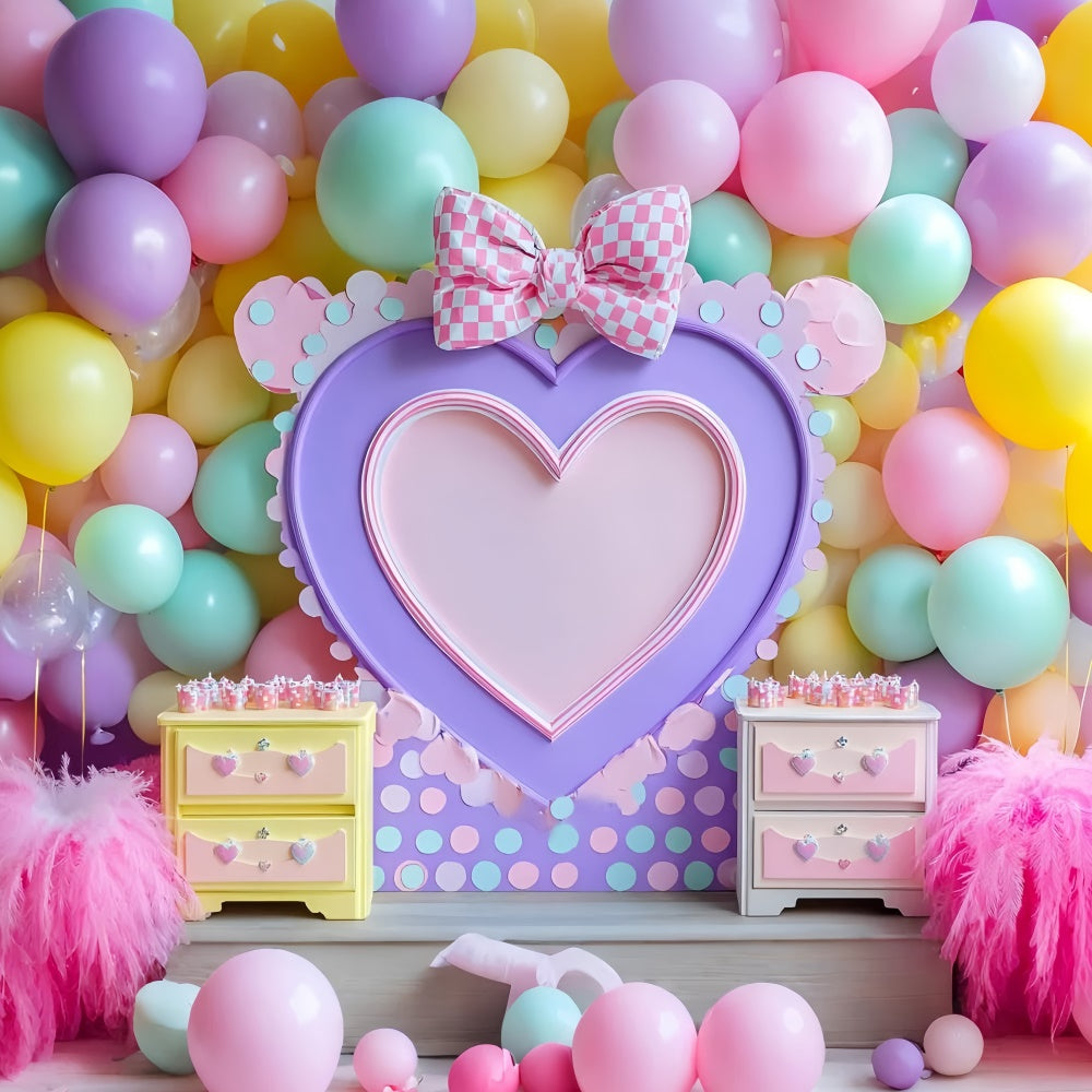 Birthday Photo Backdrop Balloon Dreamy Dot Backdrop GQ6-343