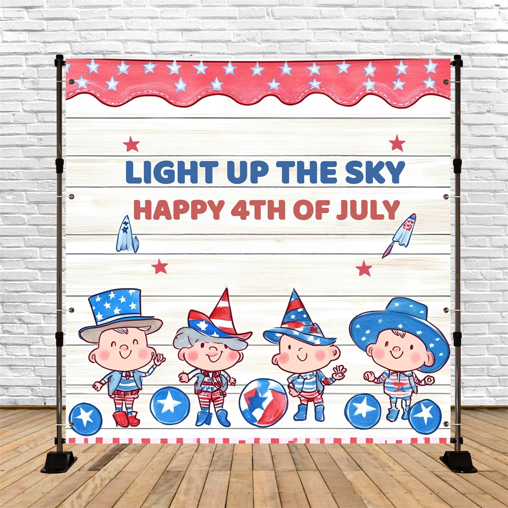 Independence Day Backdrop Little Patriots Party Backdrop GQ6-90