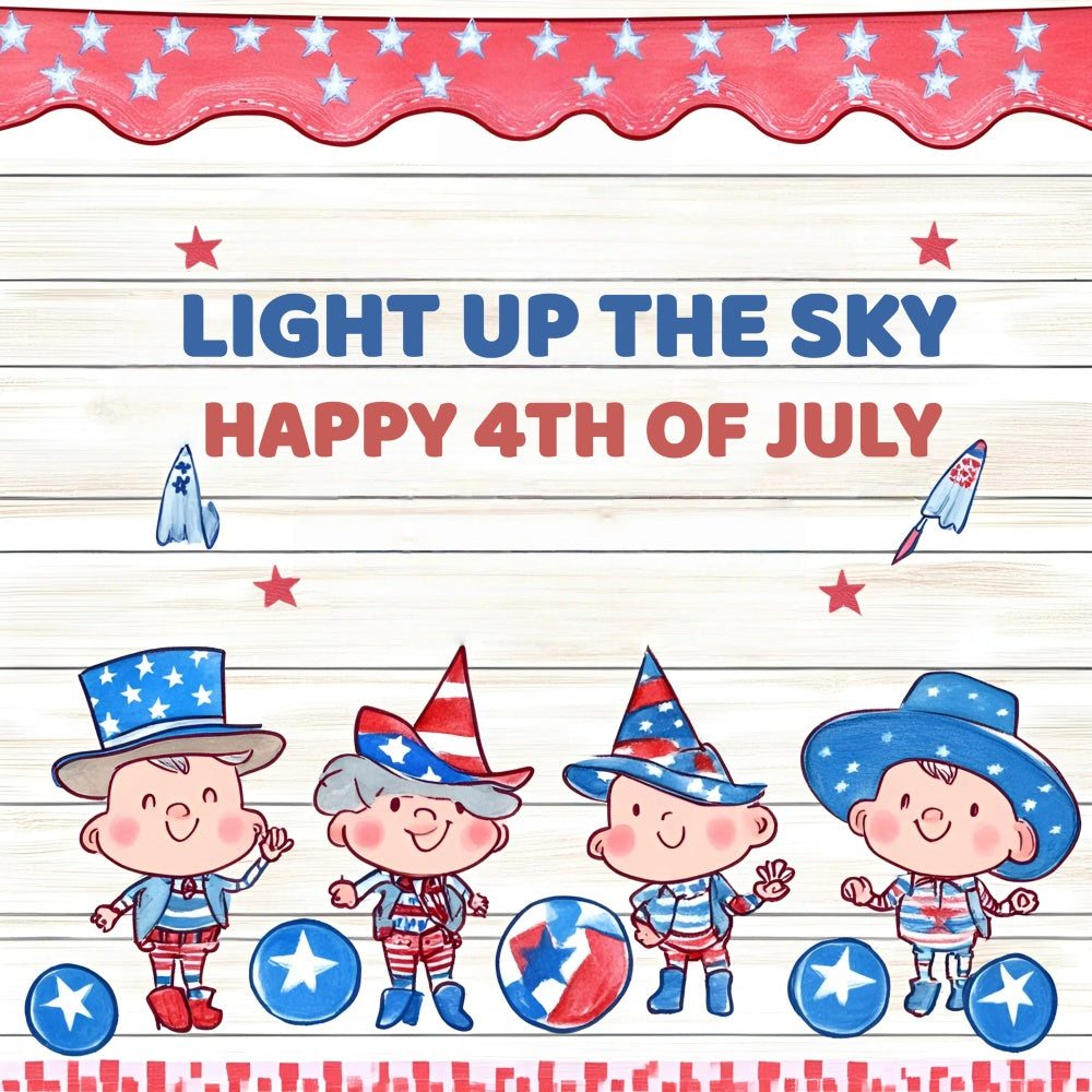 Independence Day Backdrop Little Patriots Party Backdrop GQ6-90