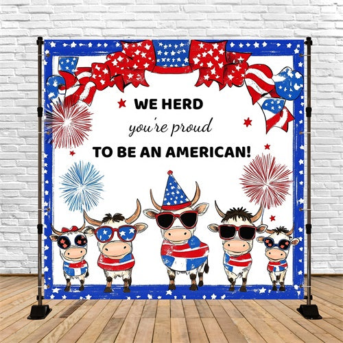 4th of July Photo Backdrop Country Pride Parade Backdrop GQ6-91
