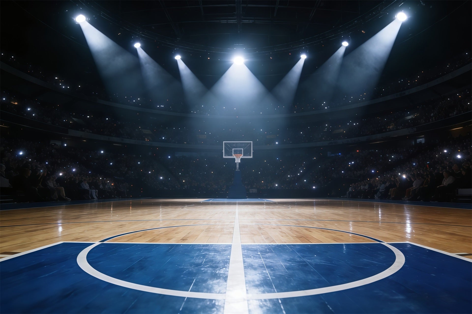 Basketball Backdrops Championship Arena Spotlight Sports Photography Backdrop GQ61-86