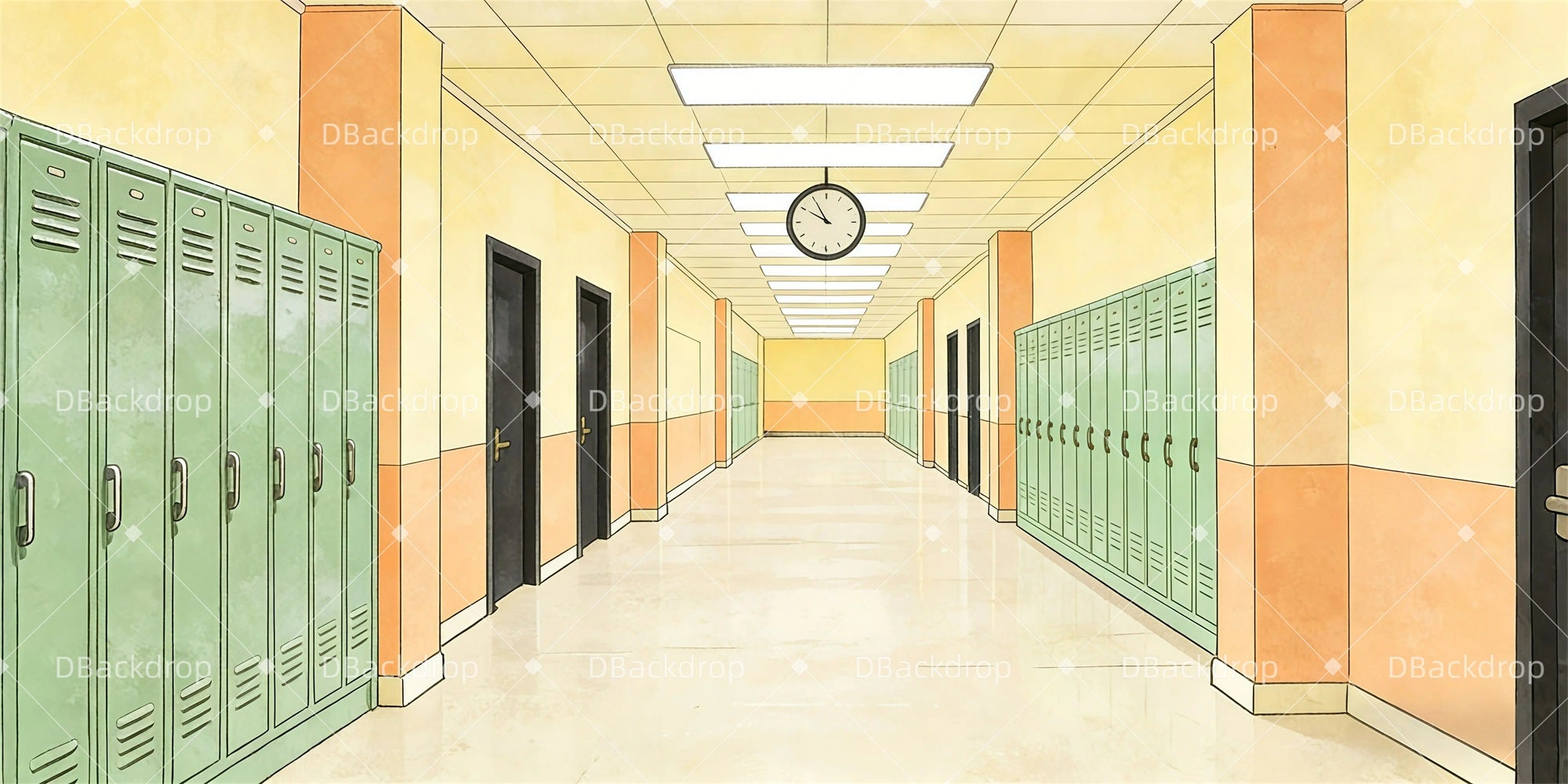 Stage Backdrop Ideas High School Hallway Cheap Theater Backdrops GQ61-T22