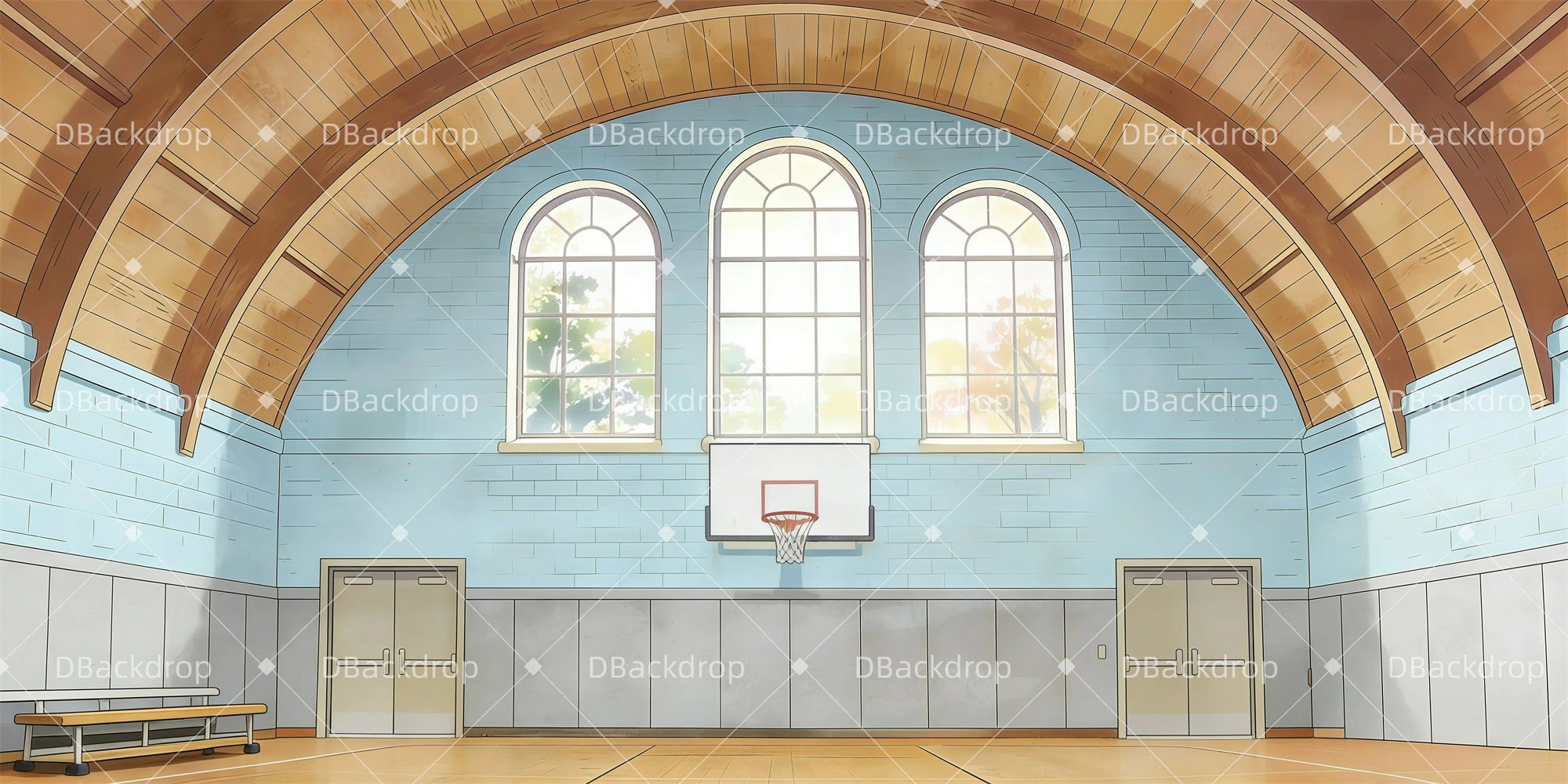 Stage Backdrop Ideas Gymnasium Auditorium Backdrop For Theater Play GQ61-T29