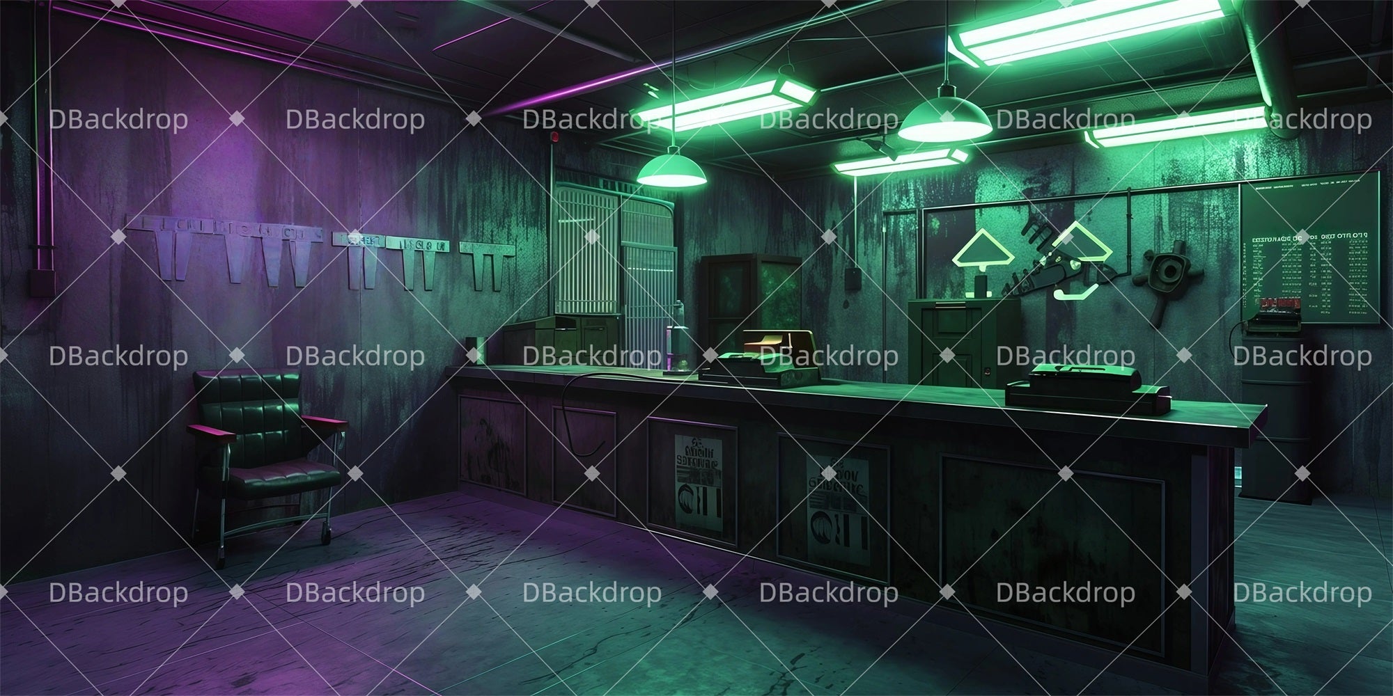 Stage Backdrop Netherworld Office Movie Theater Backdrop GQ61-T8