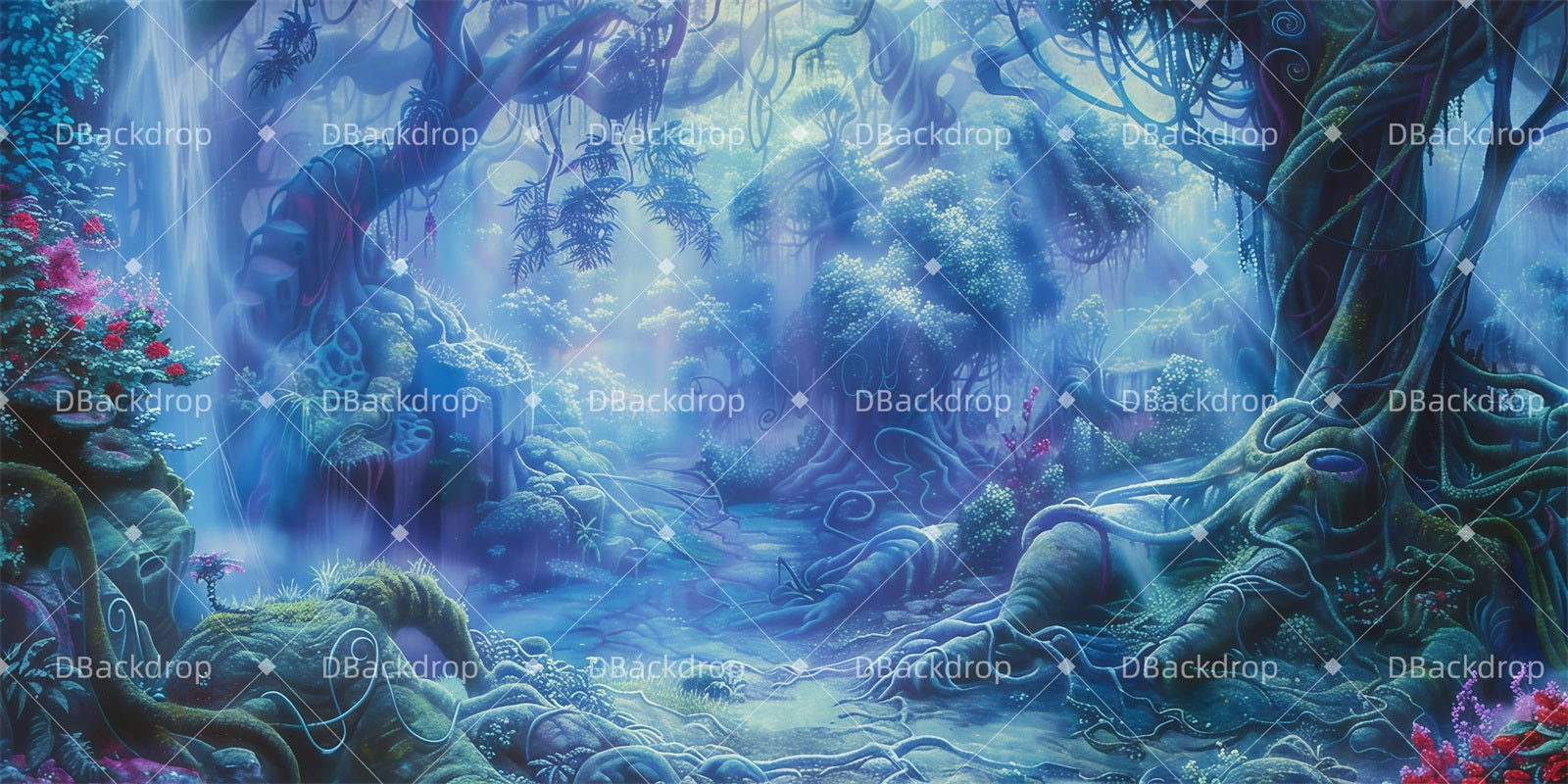 Forest Stage Backdrop Magic Potion Glow Scenic Backdrops GQ62-T18