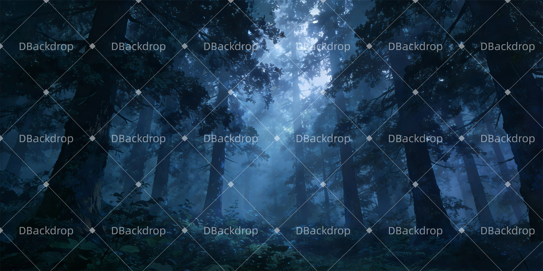 Forest Stage Backdrop Gloomy Forest Theater Backdrops GQ63-T77