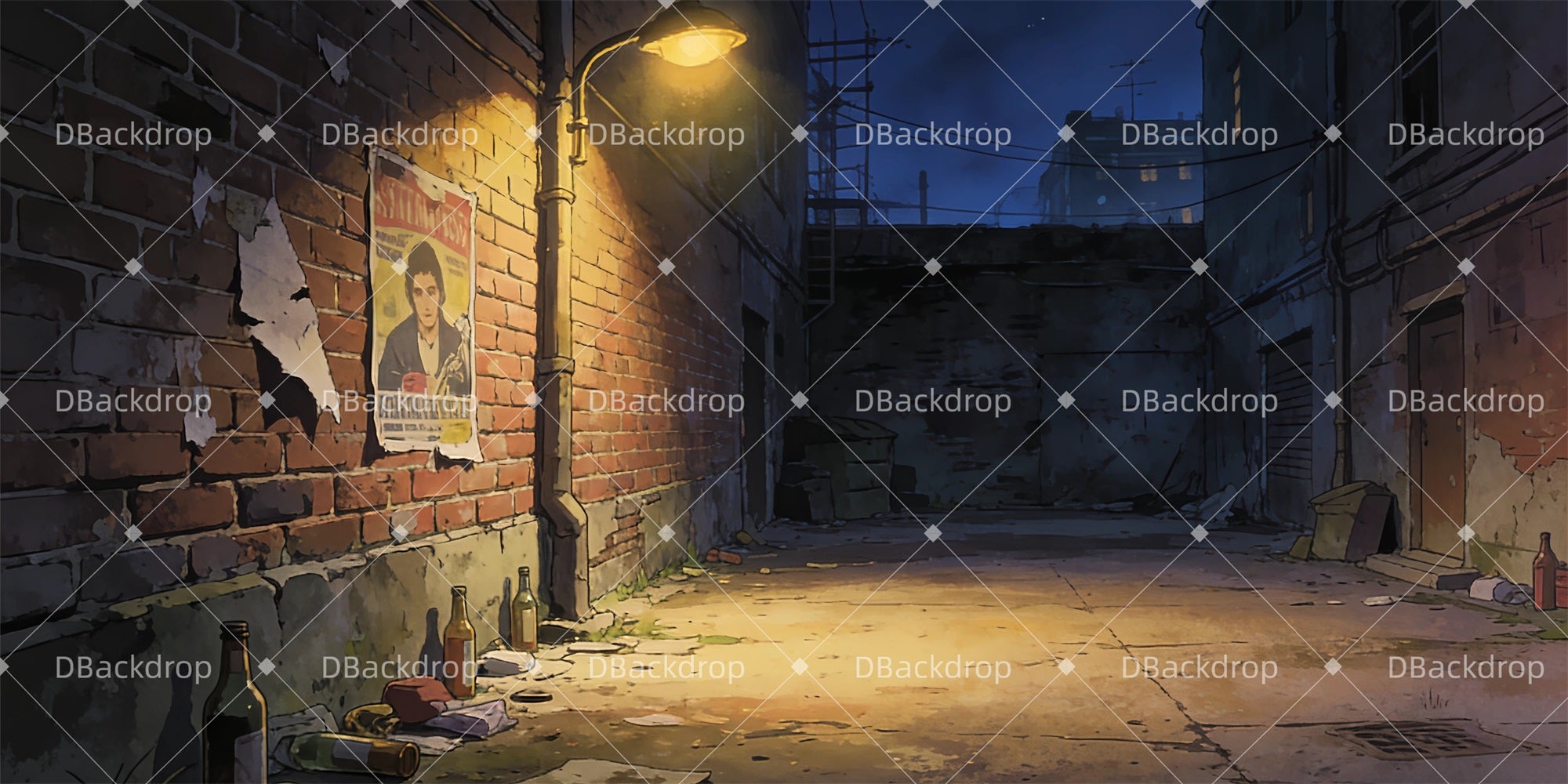 Theater Stage Backdrop Grizabella's House Backdrop Theater GQ63-T8