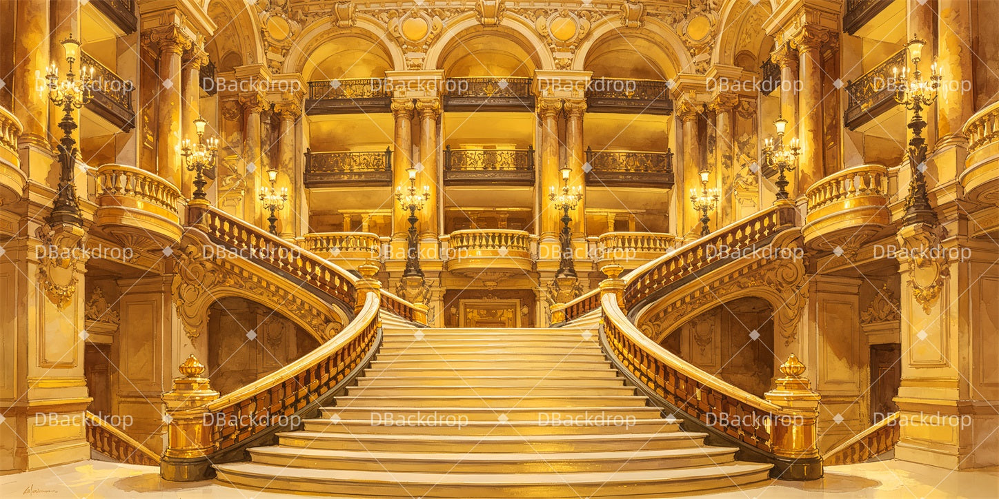 Theater Backdrop Paris Opera House Stage Backdrop Ideas GQ65-T71