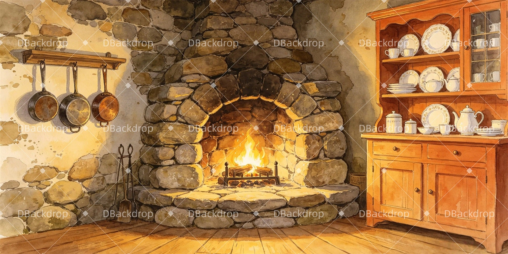 Theater Backdrop Witch Kitchen Stage Backdrops For Sale GQ65-T7