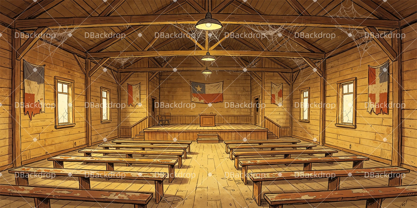 Stage Backdrop Ideas Government Meeting Performance Backdrops GQ66-T39