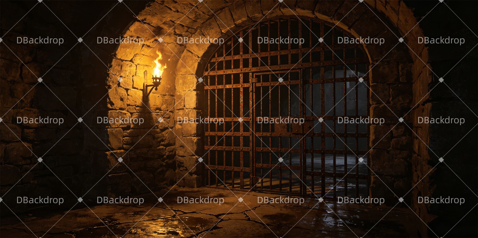 Movie Theater Backdrop Inquisition Prison Large Stage Backdrops GQ66-T71