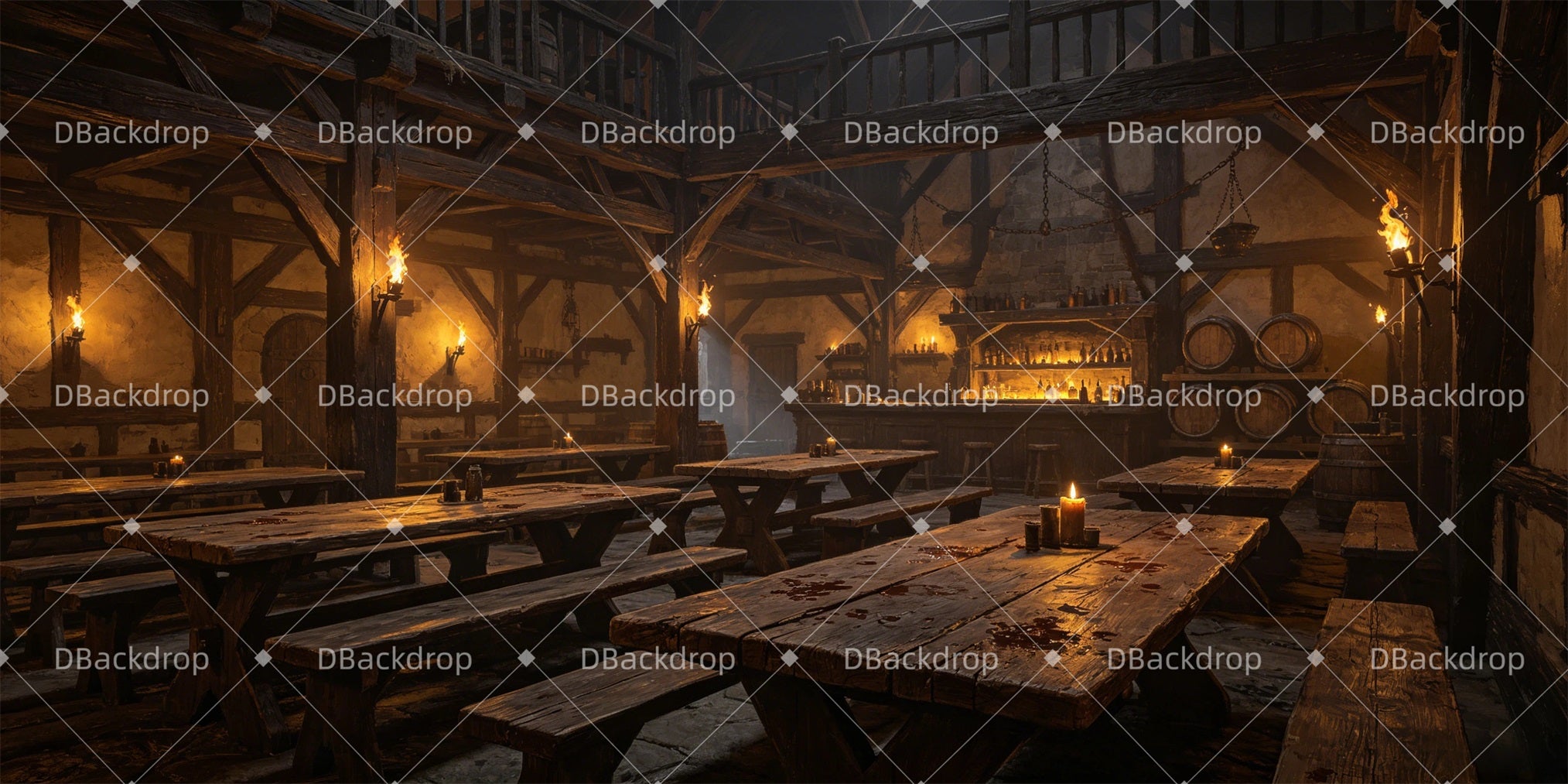Backdrops Theater Aldonza's Tavern Professional Stage Backdrops GQ66-T77