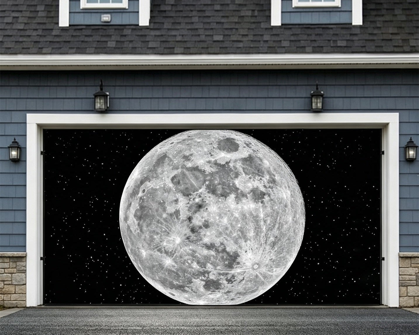 Halloween Giant Full Moon Starscape Large Halloween Garage Door Banner GQ67-11-2 car