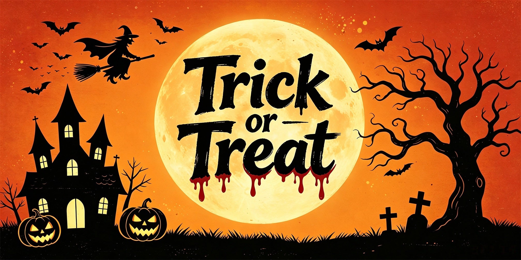 Funny Halloween Garage Door Cover Witch Haunted Manor Halloween Garage Door Decorations GQ67-63-2 car