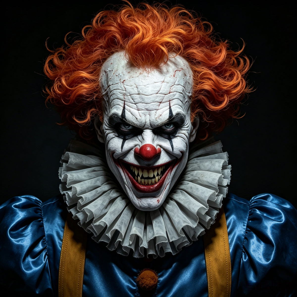 Clown Halloween Garage Door Cover Sinister Redhaired Halloween Garage Door Decor GQ67-77-1 car