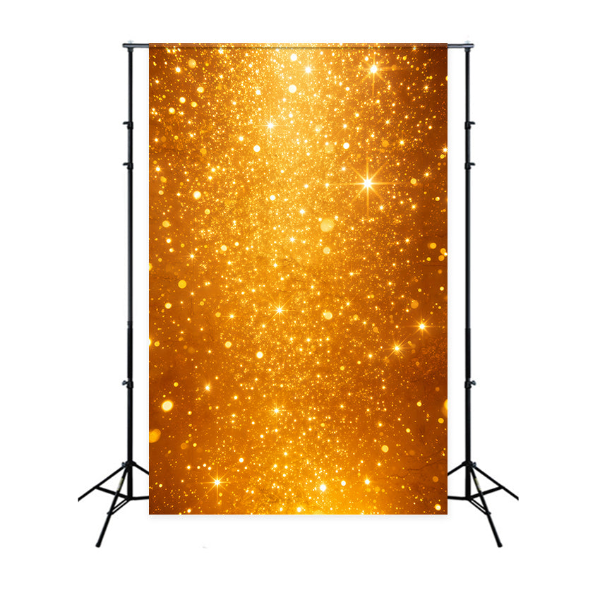 Christmas Bokeh Backdrop Golden Glitter Light Burst Christmas Wall Backdrops GQ69-36