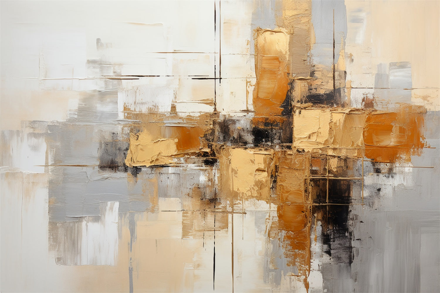 Fine Art Backdrop Modern Gold Abstract Texture Backdrop GTY-103
