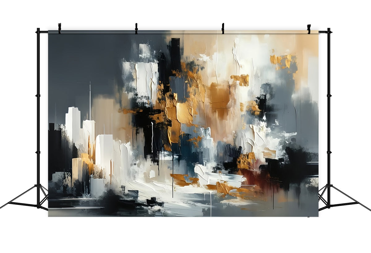 Backdrops Fine Art Golden Elegance Textured Art Backdrop GTY-104