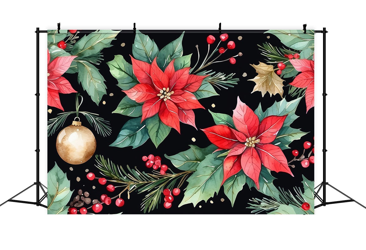 Fine Art Backdrops Classic Holiday Floral Pattern Backdrop GTY-112