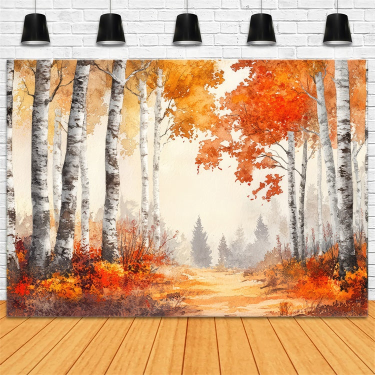 Artistic Backdrops Tranquil Autumn Trail Backdrop GTY-114