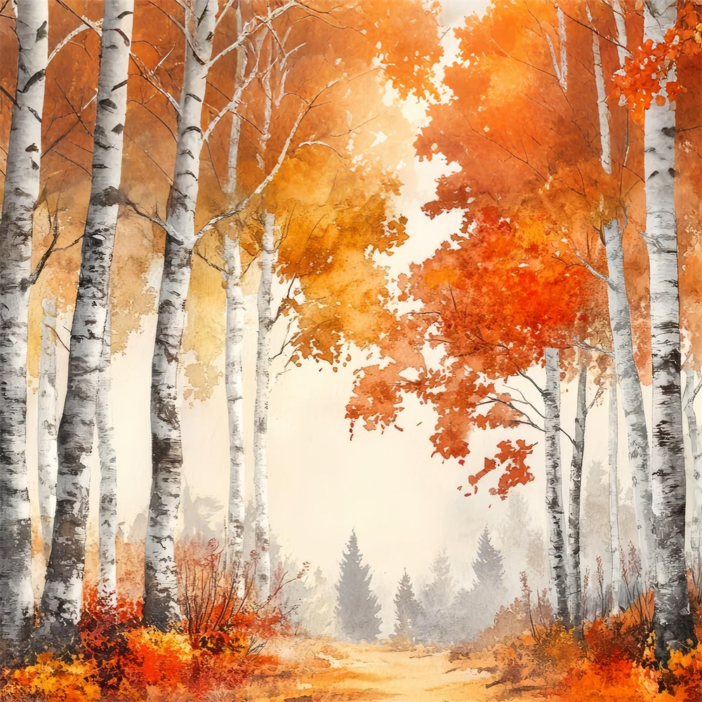 Artistic Backdrops Tranquil Autumn Trail Backdrop GTY-114