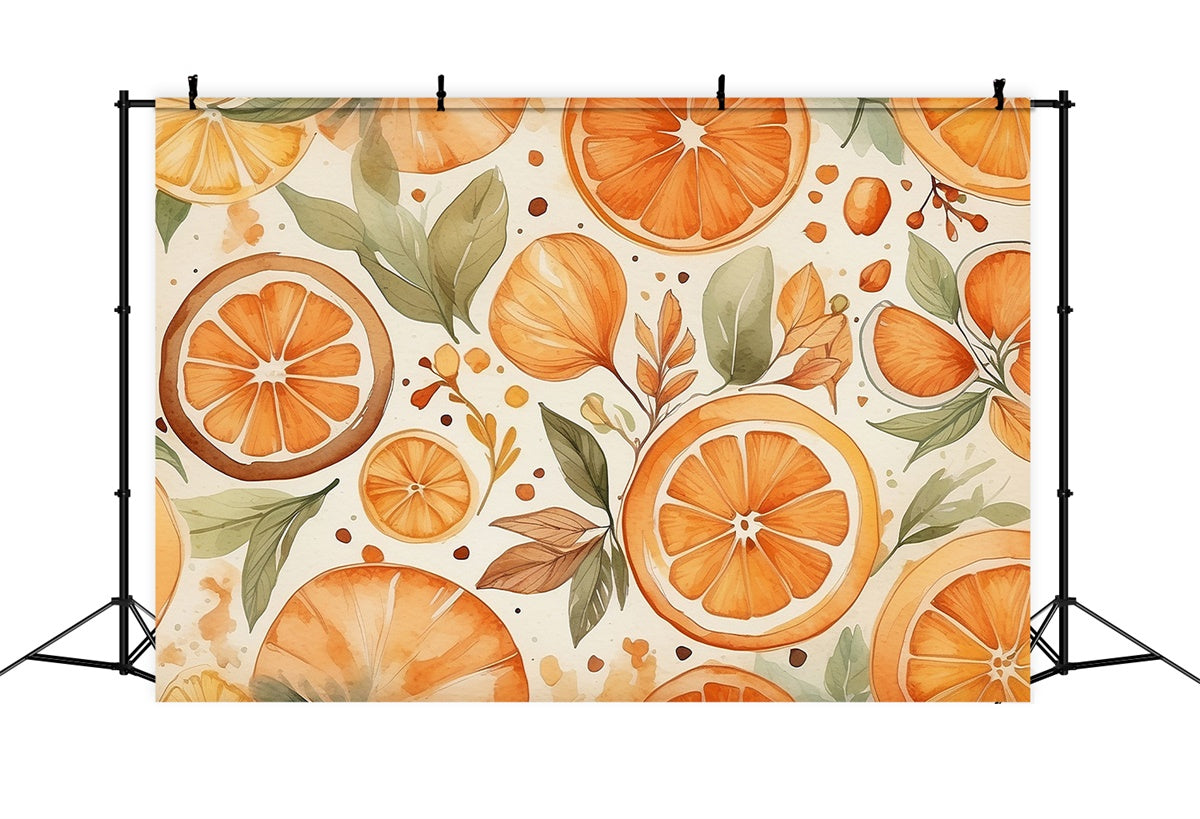 Fine Art Photography Backdrops Fresh Orange Harvest Backdrop GTY-115