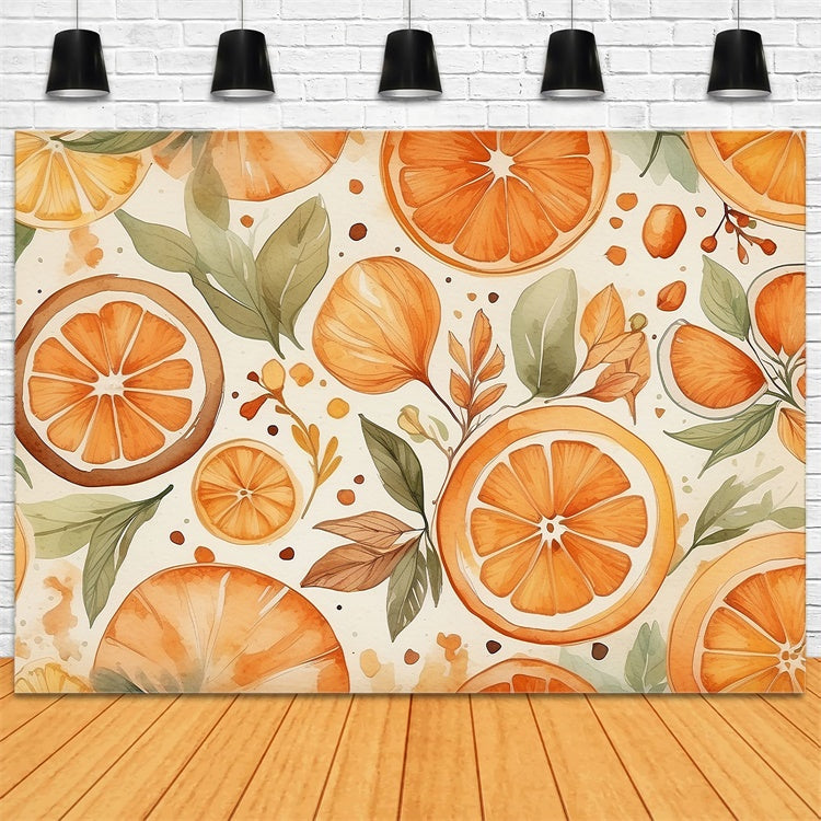Fine Art Photography Backdrops Fresh Orange Harvest Backdrop GTY-115