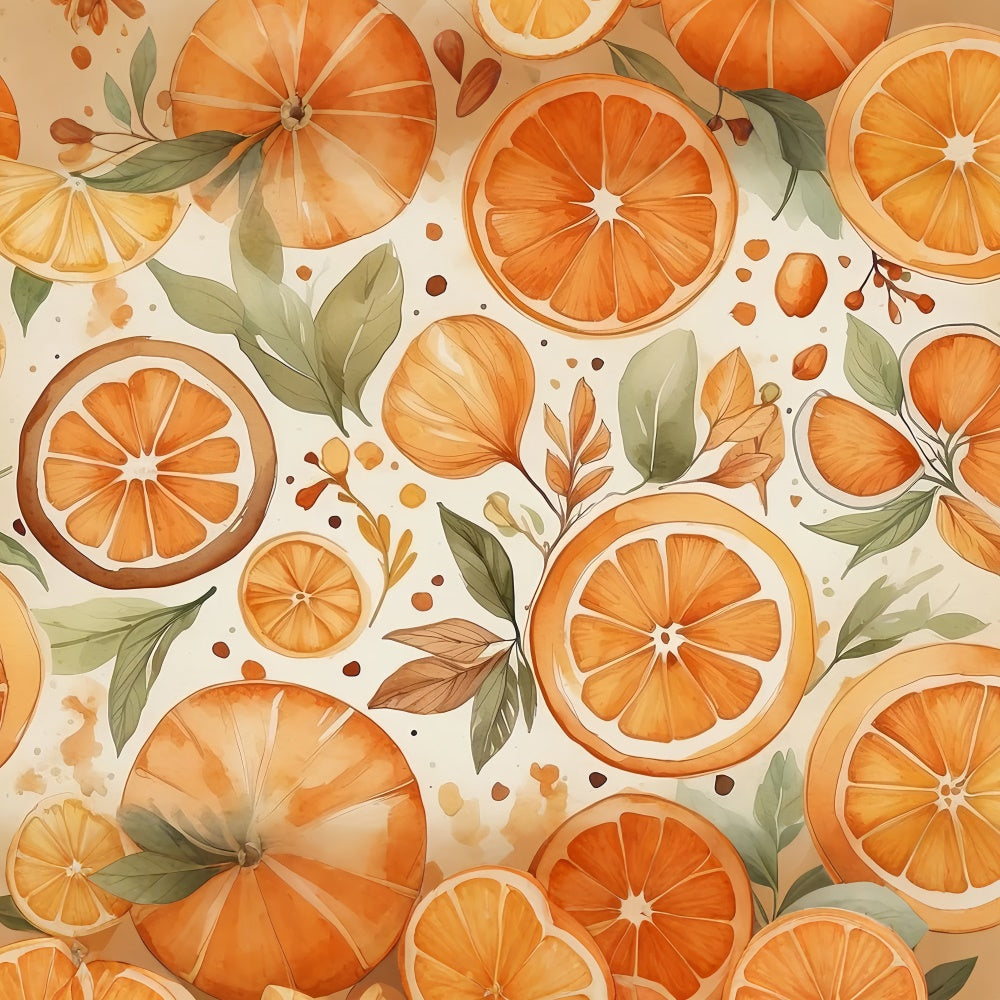 Fine Art Photography Backdrops Fresh Orange Harvest Backdrop GTY-115