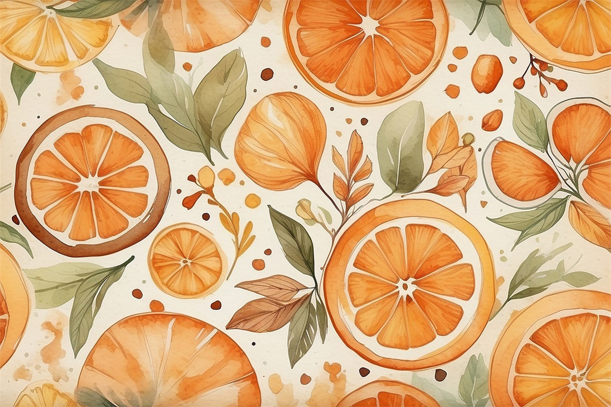 Fine Art Photography Backdrops Fresh Orange Harvest Backdrop GTY-115